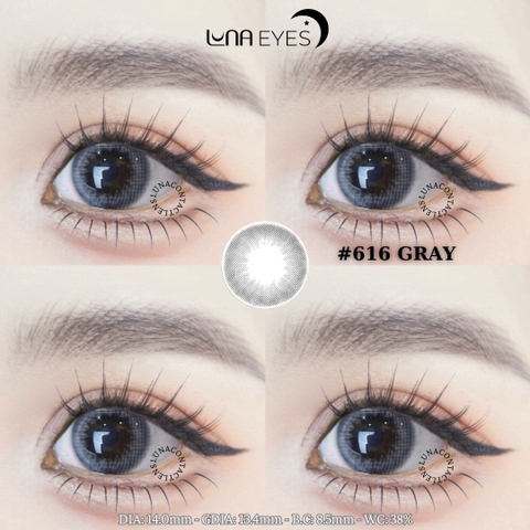 (Luna Eyes) 616 GRAY - size nhỏ