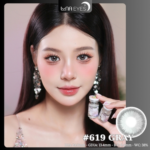 (Luna Eyes) 619 GRAY - size nhỏ