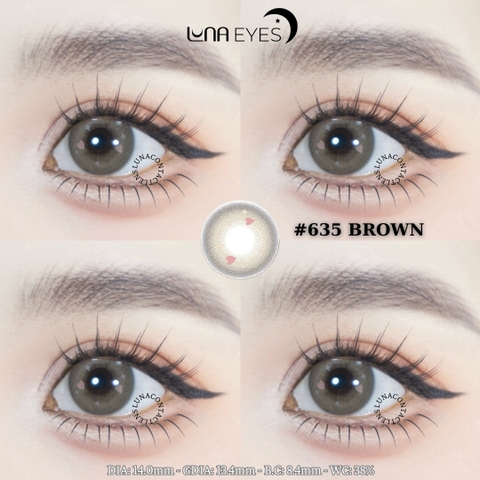 (quà tặng) 635 BROWN - size nhỏ