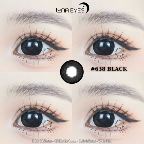 (Luna Eyes) 638 BLACK - size to