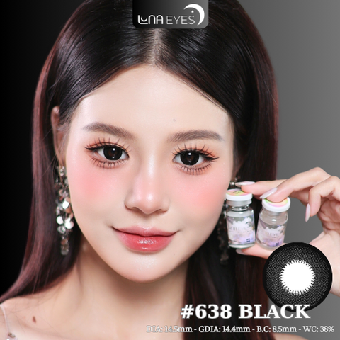 (Luna Eyes) 638 BLACK - size to