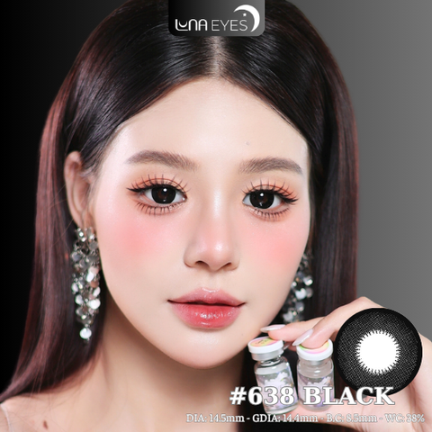 (Luna Eyes) 638 BLACK - size to
