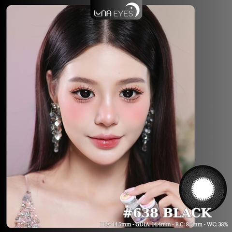 (Luna Eyes) 638 BLACK - size to