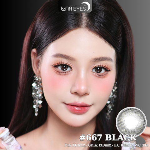 (quà tặng) 667 BLACK - size nhỏ
