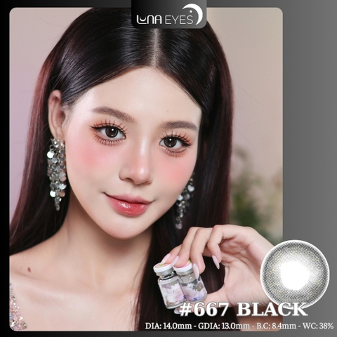 (quà tặng) 667 BLACK - size nhỏ