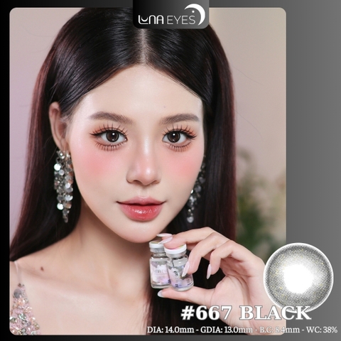 (quà tặng) 667 BLACK - size nhỏ