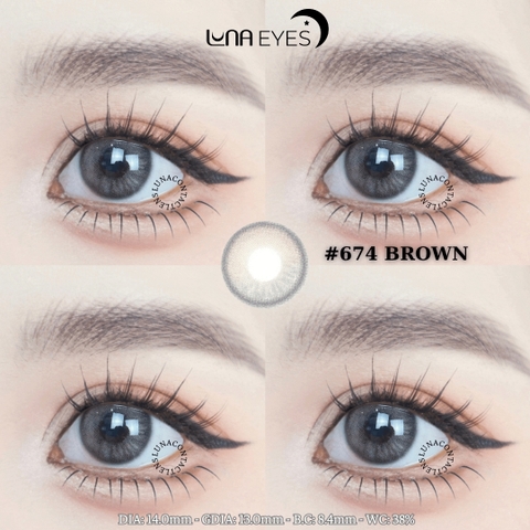(quà tặng) 674 BROWN - size nhỏ
