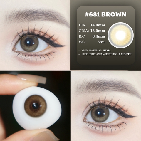 PP 681 BROWN - size nhỏ
