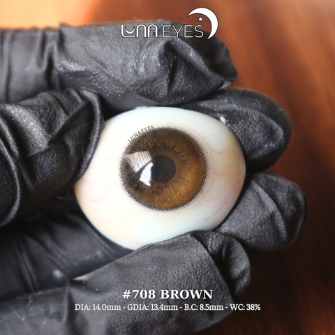 (Luna Eyes) 708 BROWN - size nhỏ