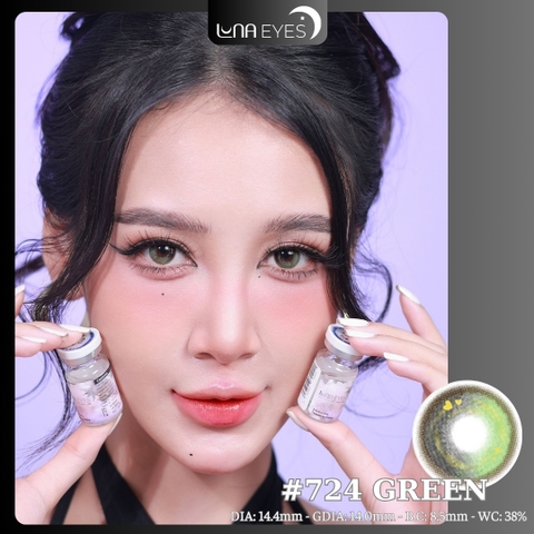 (Luna Eyes) 724 GREEN - size to