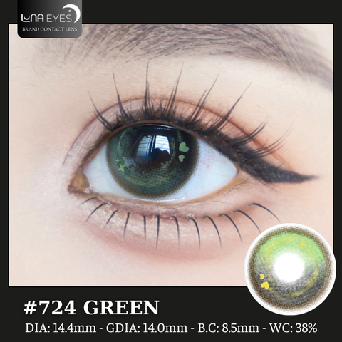 (Luna Eyes) 724 GREEN - size to