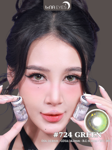 (Luna Eyes) 724 GREEN - size to