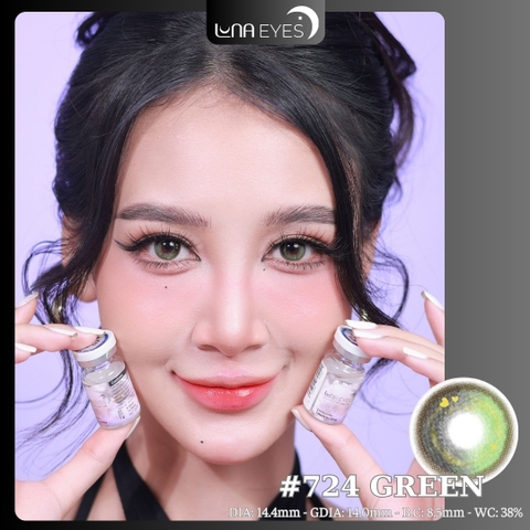 (Luna Eyes) 724 GREEN - size to