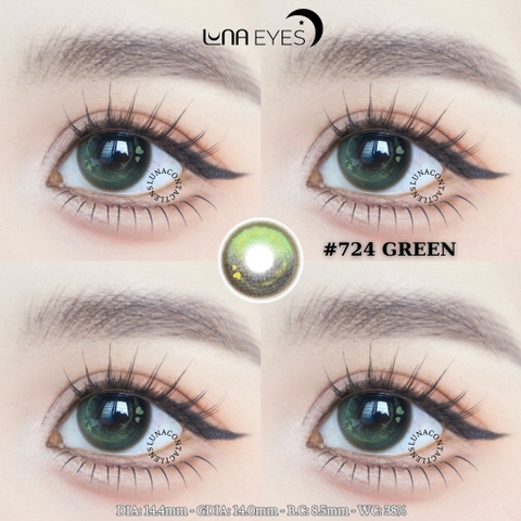 (Luna Eyes) 724 GREEN - size to