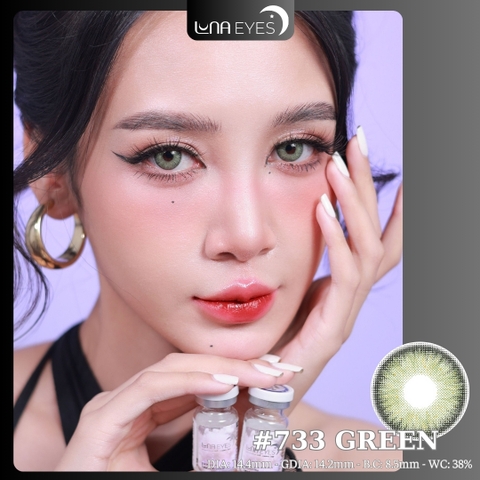 (Luna Eyes) 733 GREEN - size to