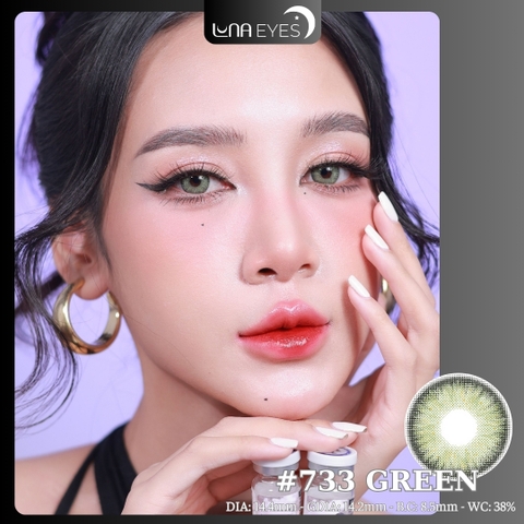 (Luna Eyes) 733 GREEN - size to