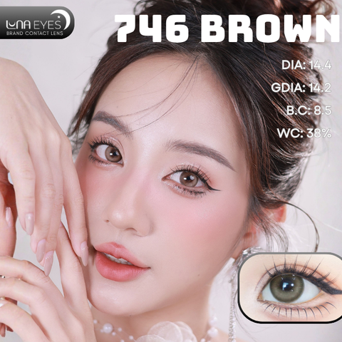 (Luna Eyes) 746 BROWN - size to