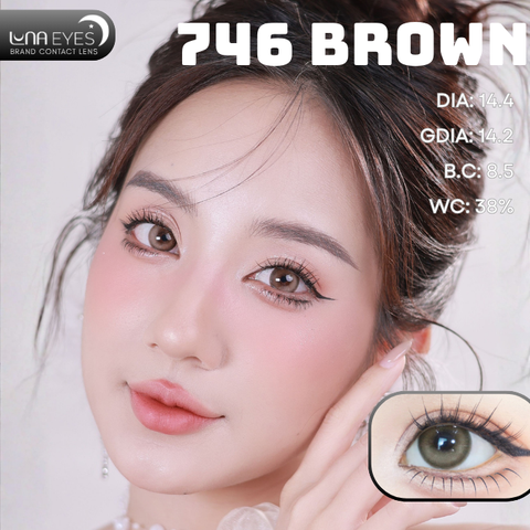 (Luna Eyes) 746 BROWN - size to