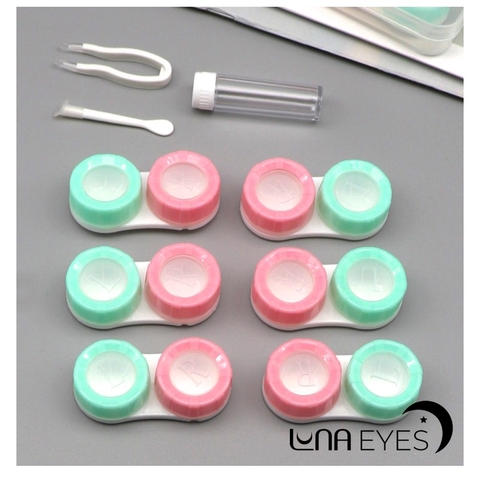 KHAY ĐỰNG 6 ĐÔI LENS + dụng cụ đeo