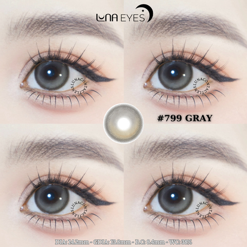 (Luna Eyes) 799 GRAY - size vừa