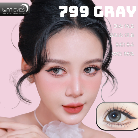 (Luna Eyes) 799 GRAY - size vừa