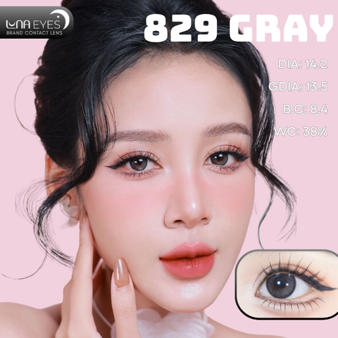 (Luna Eyes) 829 GRAY - size vừa