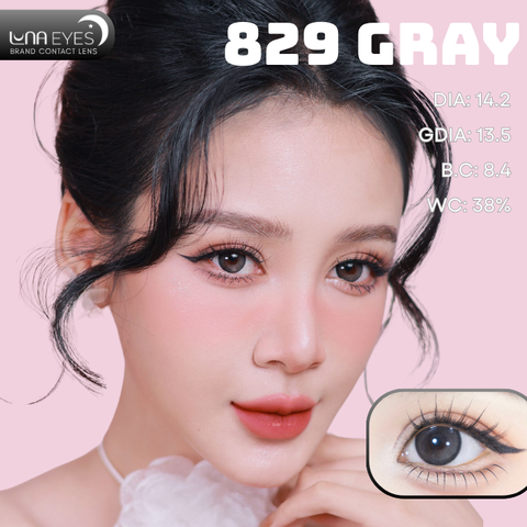 (Luna Eyes) 829 GRAY - size vừa