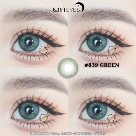 (Luna Eyes) 839 GREEN - size vừa
