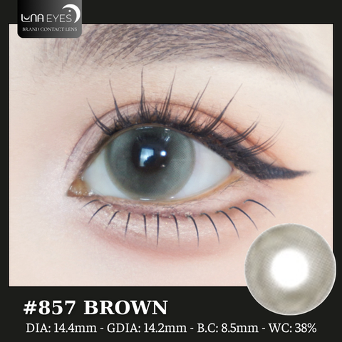 (Luna Eyes) 857 BROWN - size to