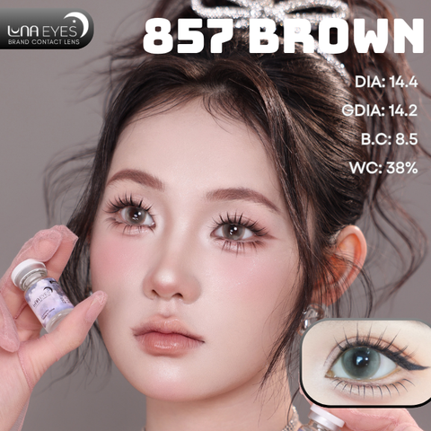 (Luna Eyes) 857 BROWN - size to