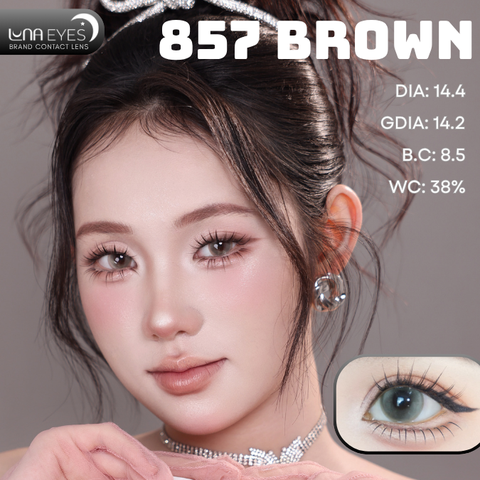 (Luna Eyes) 857 BROWN - size to