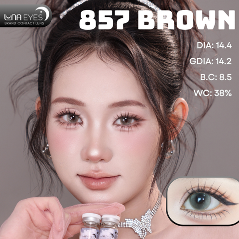 (Luna Eyes) 857 BROWN - size to