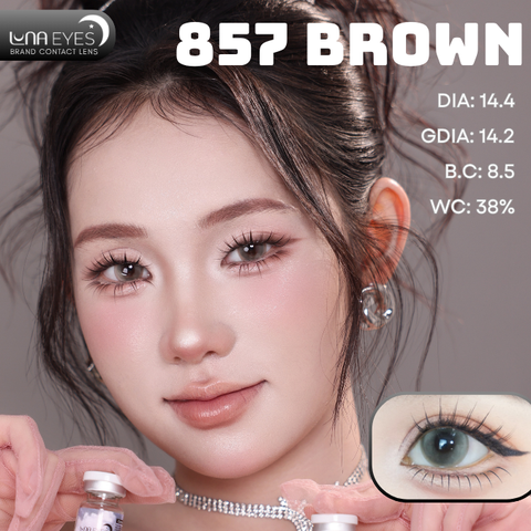 (Luna Eyes) 857 BROWN - size to