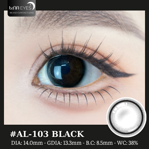 (Luna Eyes) AL-103 BLACK - size nhỏ