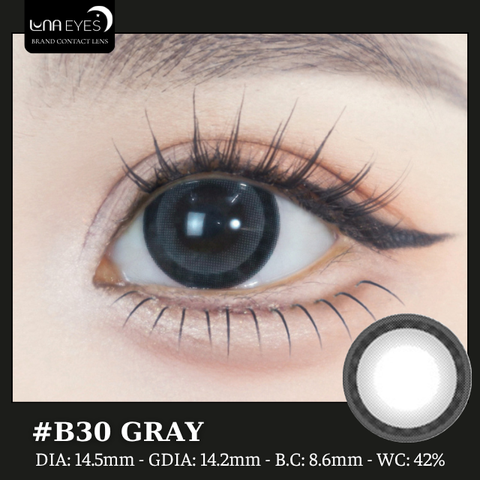 (Luna Eyes) B30 Gray - size to