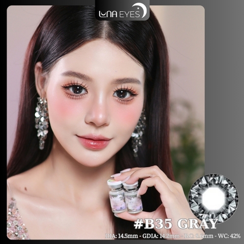 (quà tặng) B35 Gray - size to