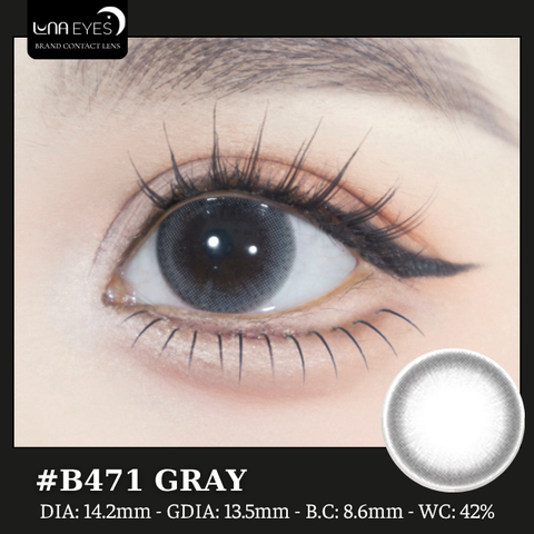 (Luna Eyes) B471 GRAY - size vừa