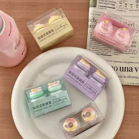 Khay đơn hình hộp bánh dễ thương kèm khay dụng cụ