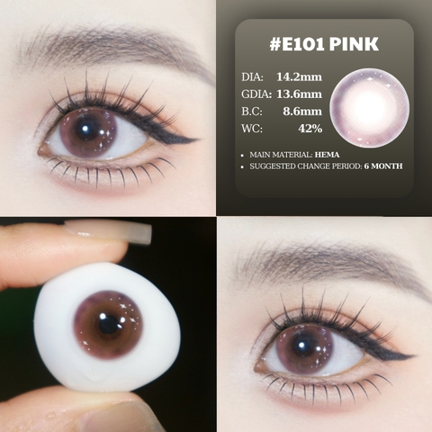 (Luna Eyes) E101 PINK - size vừa