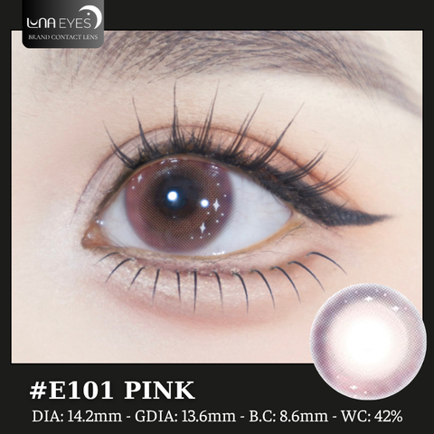 (Luna Eyes) E101 PINK - size vừa