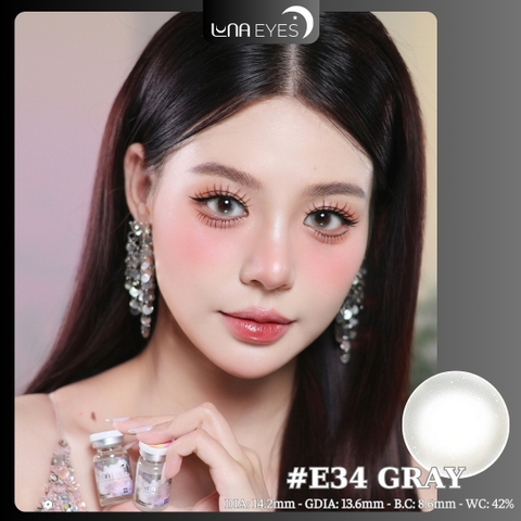 (Luna Eyes) E34 GRAY - size vừa