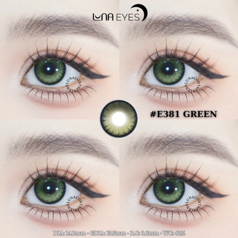 (Luna Eyes) E381 GREEN - size vừa