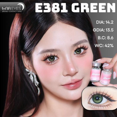 (Luna Eyes) E381 GREEN - size vừa