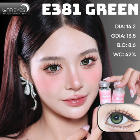 (Luna Eyes) E381 GREEN - size vừa