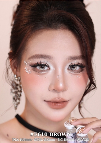 (Luna Eyes) E610 BROWN - size nhỏ