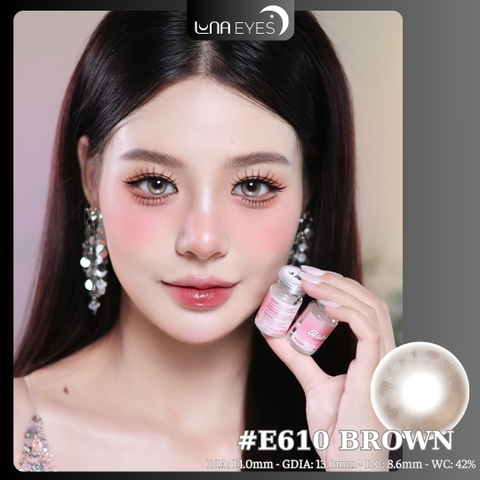(Luna Eyes) E610 BROWN - size nhỏ