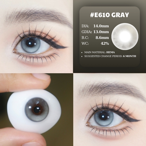 (Luna Eyes) E610 GRAY - size nhỏ