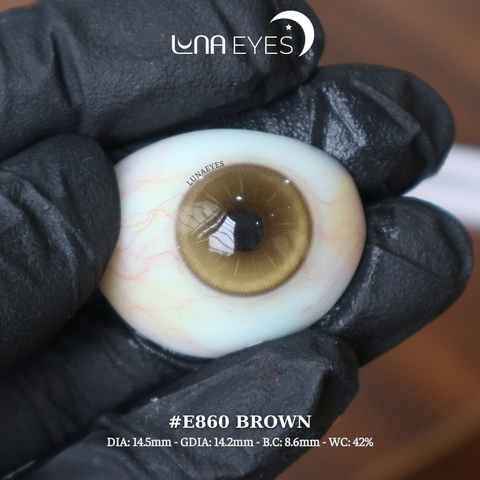 (Luna Eyes) E860 BROWN - size to
