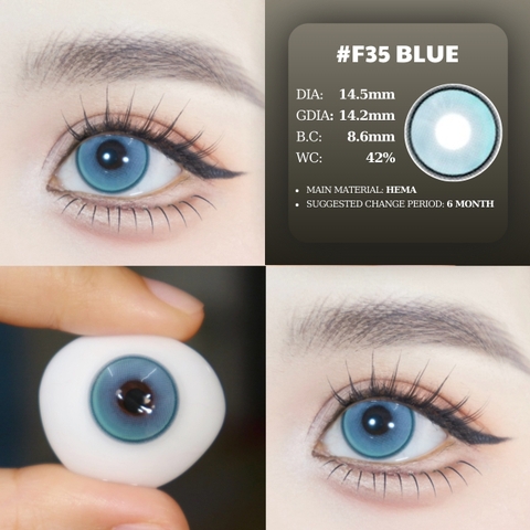(Luna Eyes) F35 BLUE - size to