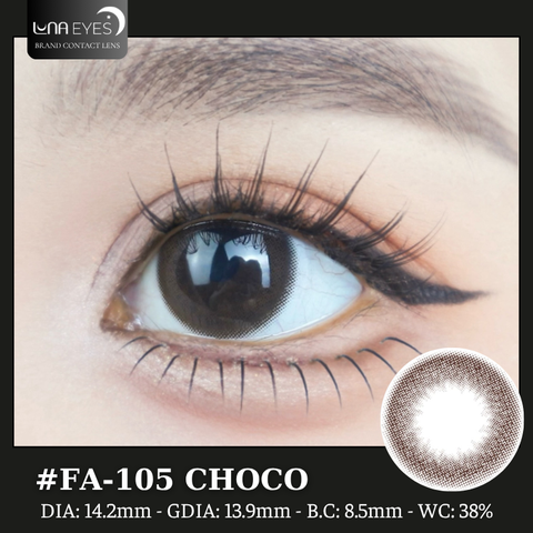 (Luna Eyes) FA-105 CHOCO - size vừa